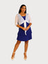 3/4 SLEEVES TIE FRONT BOLERO - T652